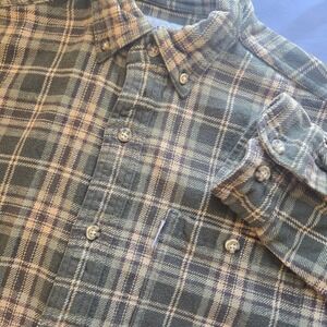 Carhartt Men's Plaid Heavy Flannel Shirt Button Down Long Sleeve Cotton Size M